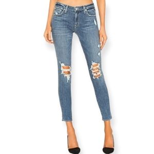 Lovers And Friends Ricky Crescent Jeans Skinny Ripped Distressed Womens Size 26